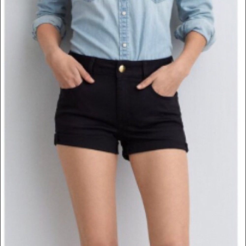 American Eagle black Shorts Stretch Hi-Rise 4